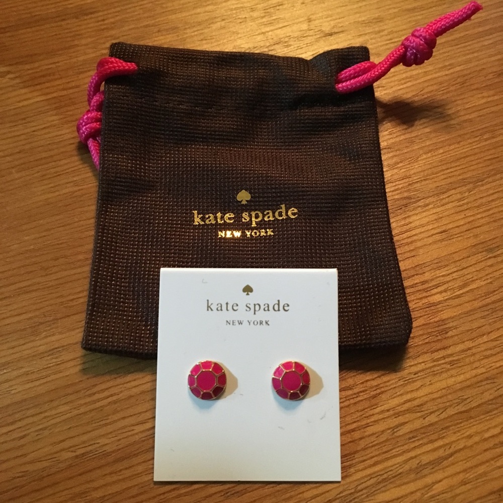 NEW Kate Spade Jewelbar Radish pink stud earrings